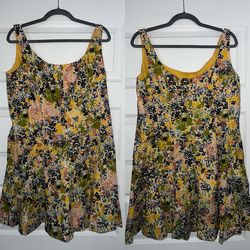 Nine West Yellow Floral Dress